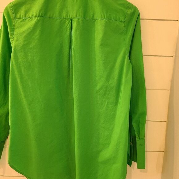Talbots green button down shirt - Picture 4 of 5